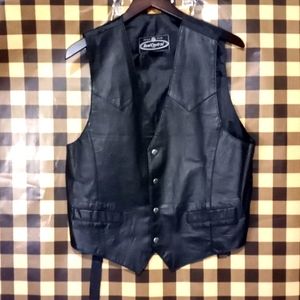 Dual Control authentic article leather vest sz(m)